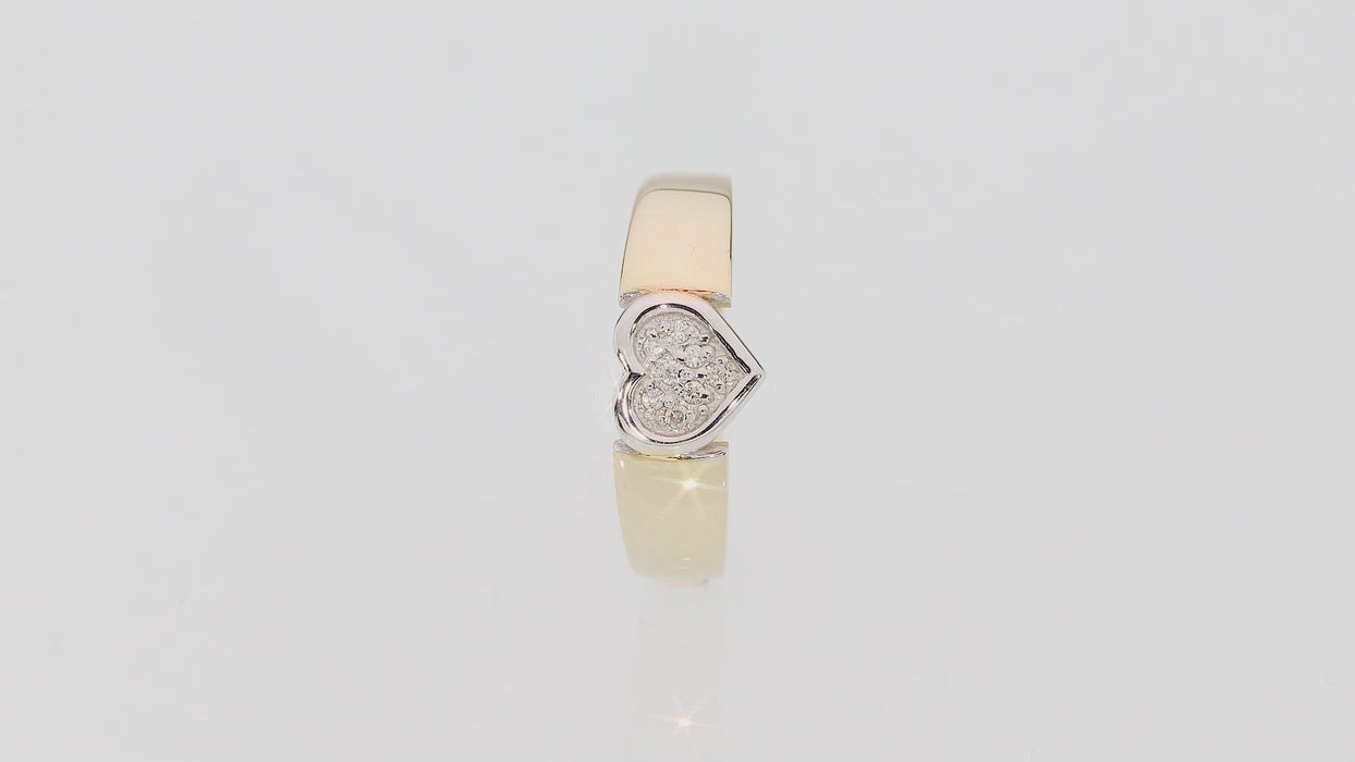 Inel Aur 14k cu Diamant Natural 0.04 ct