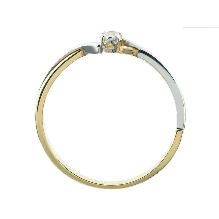 Inel Delicat Aur 8K cu Zirconiu - Eleganță Subtilă