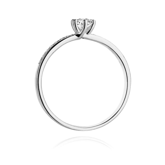 Inel Aur 14K cu Diamante Naturale 0.37 ct
