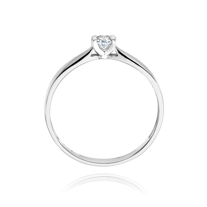 Inel Aur 14K cu Diamant Natural 0.08 ct