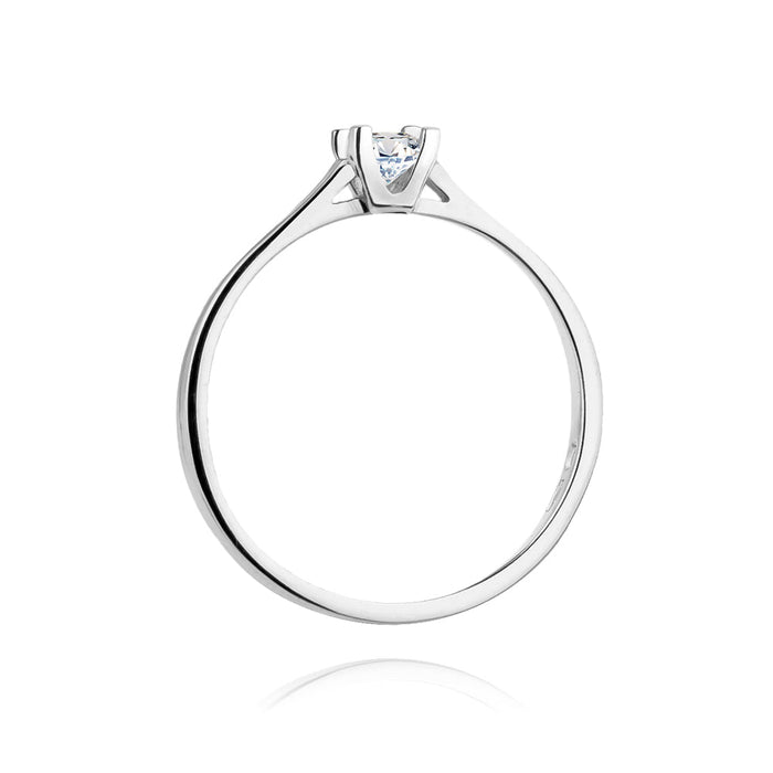 Inel Aur 14k cu Diamant Natural 0.09 ct