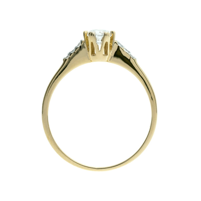 Inel Aur 8K cu Zirconii - Eleganță și Strălucire