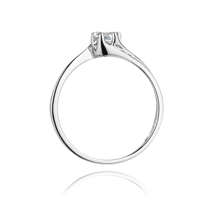 Inel Aur 14K cu Diamant Natural 0.10 ct