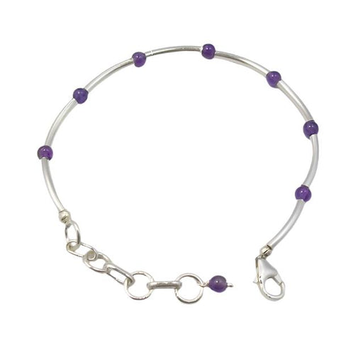 Bratara Argint 925 cu Ametist 19.6 cm lungime