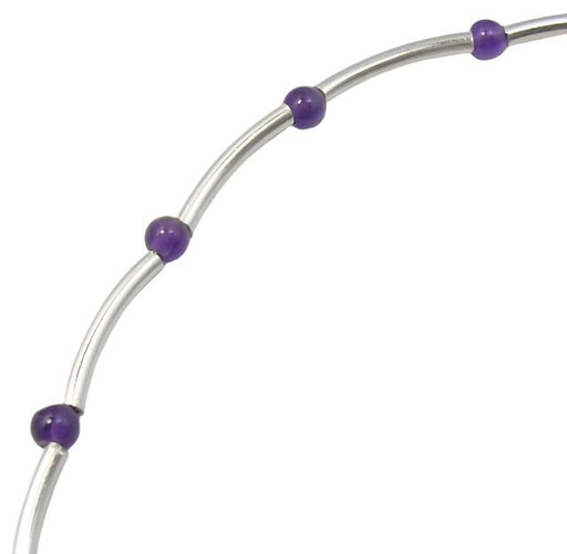 Bratara Argint 925 cu Ametist 19.6 cm lungime