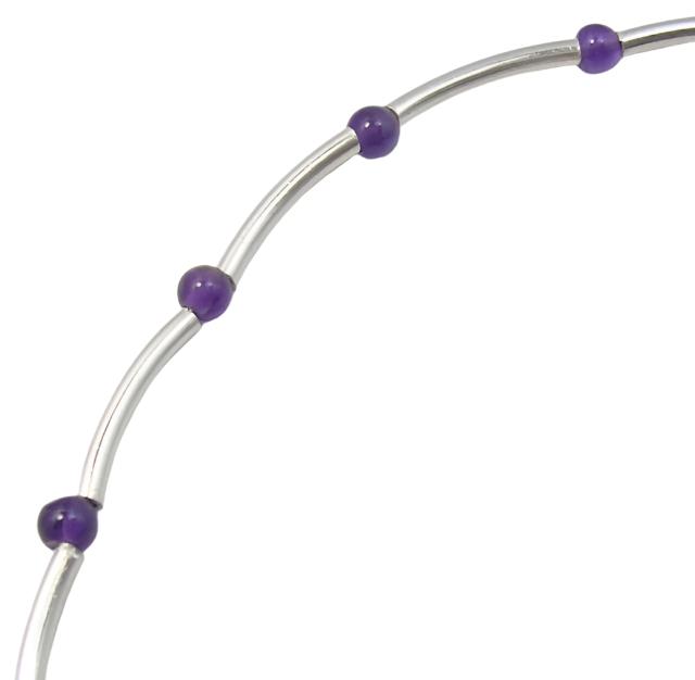 Bratara Argint 925 cu Ametist 19.6 cm lungime