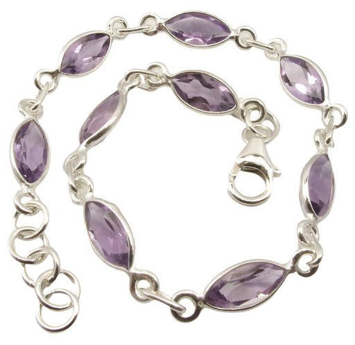 Bratara Argint 925 cu Ametist 20.1 cm lungime