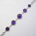 Bratara Argint 925 cu Ametist 20.3 cm lungime