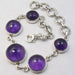 Bratara Argint 925 cu Ametist 20.3 cm lungime
