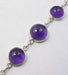 Bratara Argint 925 cu Ametist 20.3 cm lungime