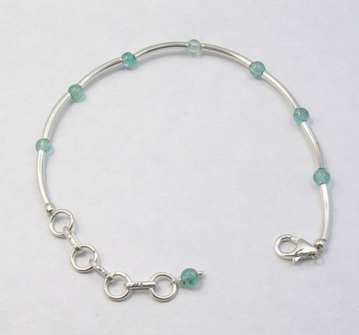 Bratara Argint 925 cu Apatit 19.6 cm lungime