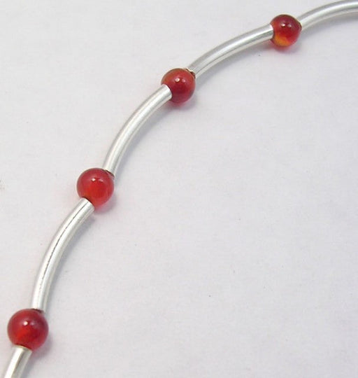 Bratara Argint 925 cu Carnelian 19.6 cm lungime