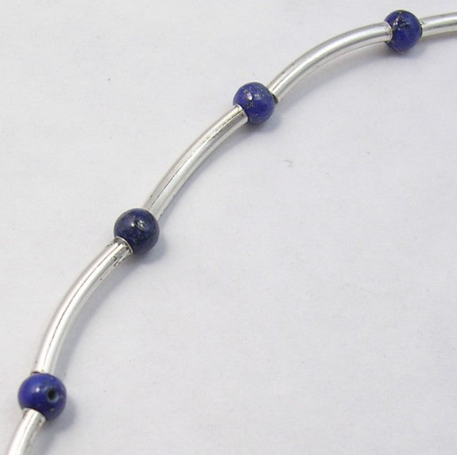 Bratara Argint 925 cu Lapis Lazuli 19.6 cm lungime