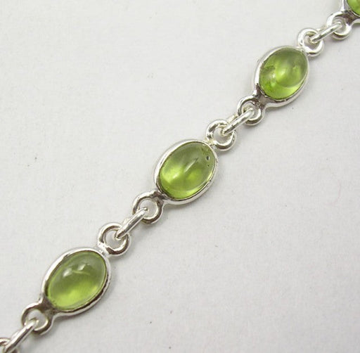 Bratara Argint 925 cu Peridot 19 cm lungime