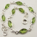 Bratara Argint 925 cu Peridot 20.1 cm lungime