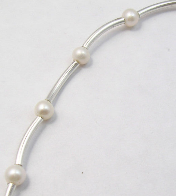 Bratara Argint 925 cu Perla FreshWater 19.6 cm lungime