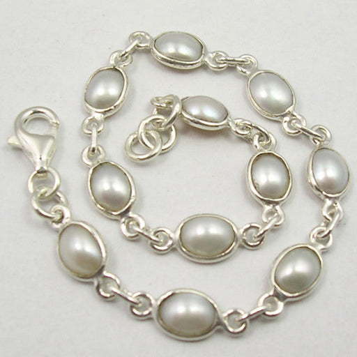 Bratara Argint 925 cu Perla FreshWater 19 cm lungime
