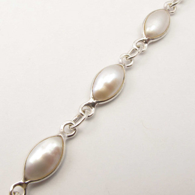 Bratara Argint 925 cu Perla FreshWater 20.1 cm lungime