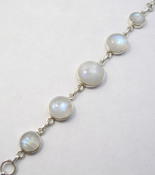 Bratara Argint 925 cu Piatra Lunii 20.3 cm lungime