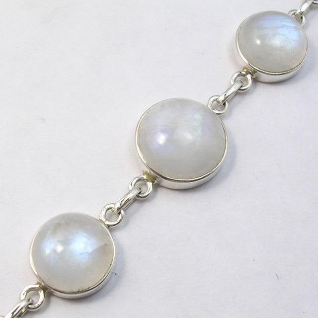 Bratara Argint 925 cu Piatra Lunii 20.3 cm lungime