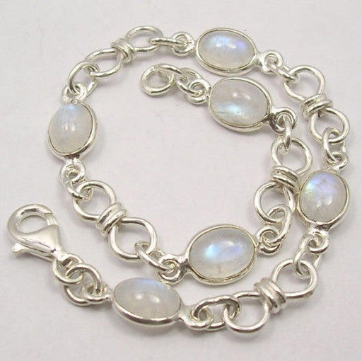 Bratara Argint 925 cu Piatra Lunii 20.5 cm lungime