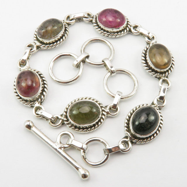 Bratara Argint 925 cu Turmalina, 19.8 cm lungime