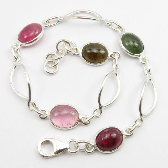 Bratara Argint 925 cu Turmalina, 19.8 cm lungime