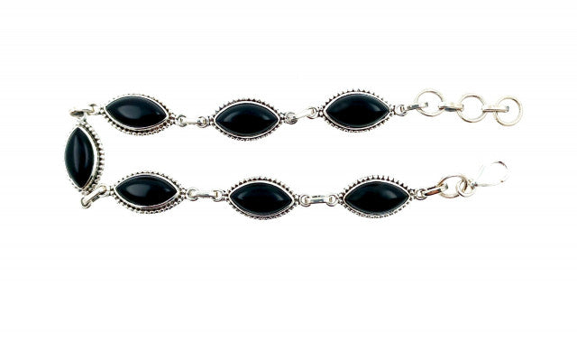 Bratara Argint cu Onix Negru