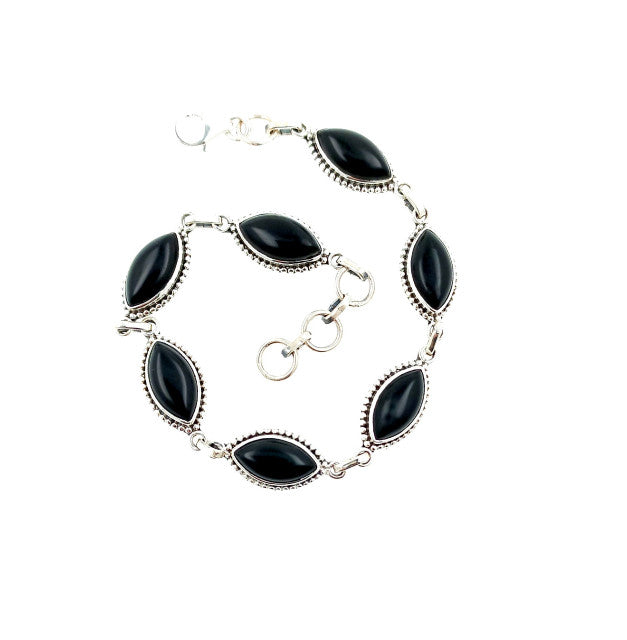 Bratara Argint cu Onix Negru