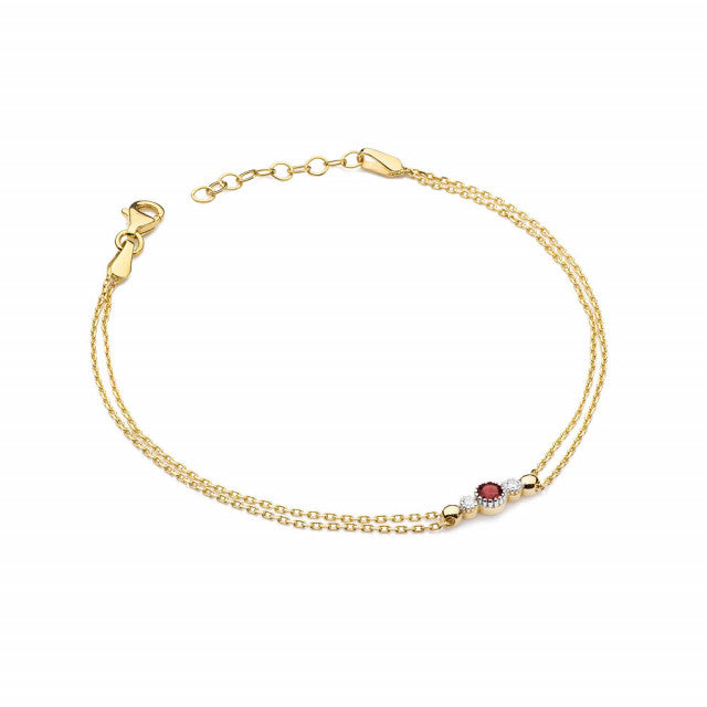 Bratara Aur 14 K cu Rubin 0.15 ct