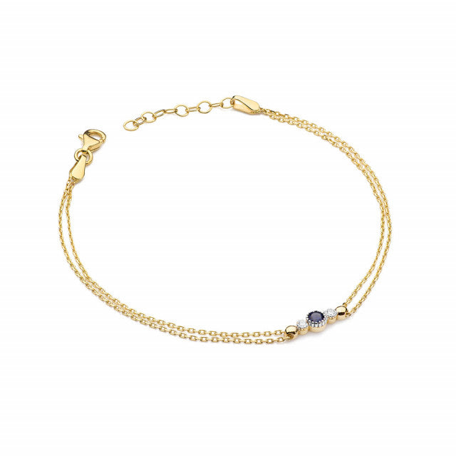 Bratara Aur 14 K cu Safir 0.15 ct