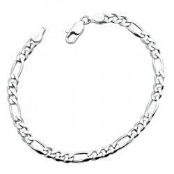 Bratara Figaro Argint 925, rodiat, lungime 21 cm