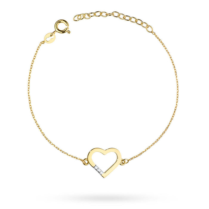 Bratara Aur 14K cu Diamante Naturale 0.01 ct