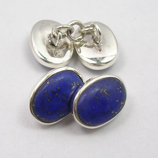 Butoni Argint 925 cu Lapis Lazuli, 1.4 cm lungime