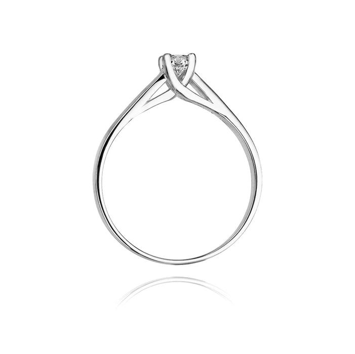 Inel Aur 14k cu Diamant Natural 0.10 ct
