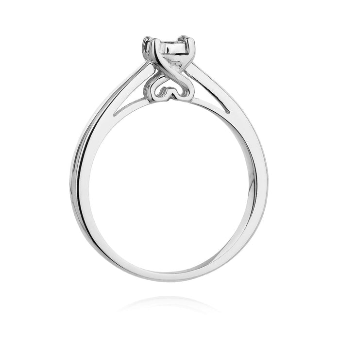 Inel Aur 14k cu Diamant Natural 0.08 ct