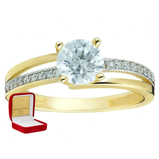 Inel Aur 8K cu Zirconii - Eleganță Eternă