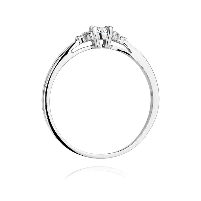 Inel Aur 14K cu Diamante Naturale 0.13 ct