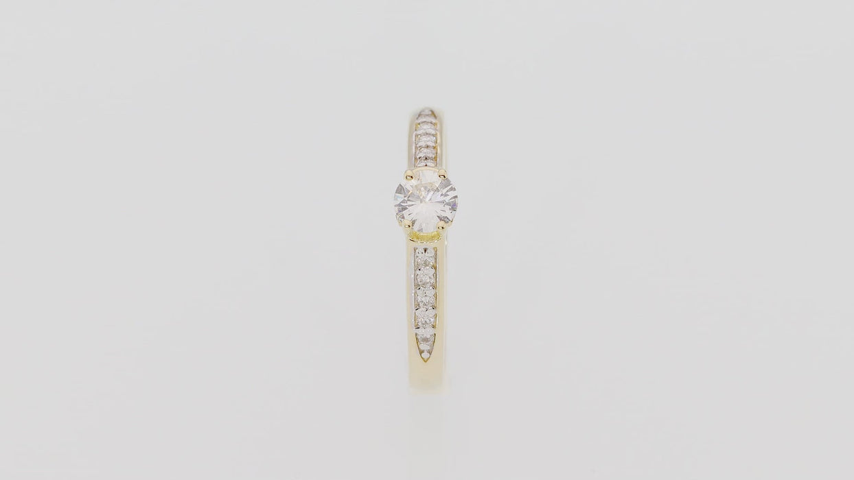 Inel Aur 14K cu Diamant Natural 0.33 ct