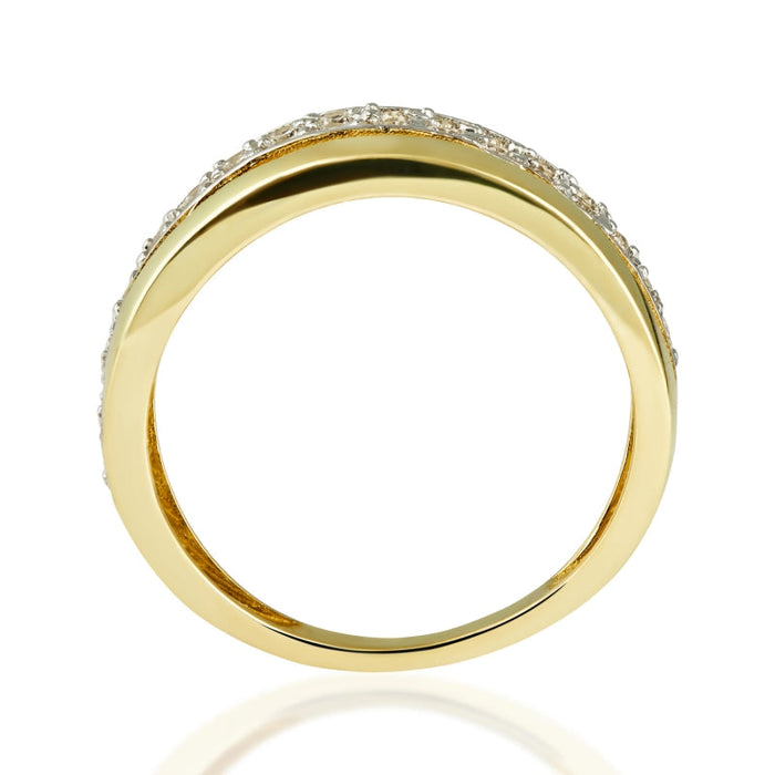 Inel Aur 8K Calea Lactee cu Zirconiu - Eleganță Strălucitoare