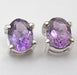 Cercei Argint 925 cu Ametist, 0.7 cm lungime