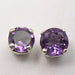 Cercei Argint 925 cu Ametist, 0.7 cm lungime