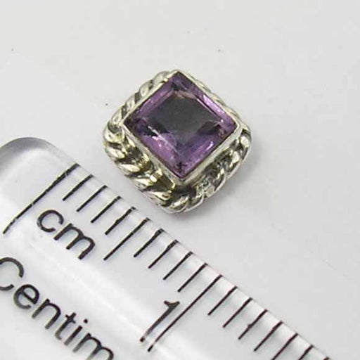 Cercei Argint 925 cu Ametist, 0.7 cm lungime