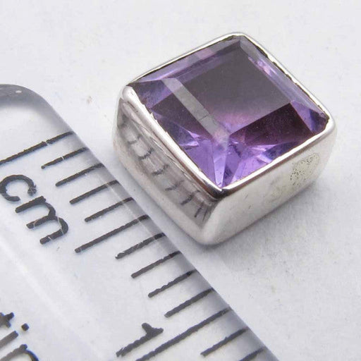 Cercei Argint 925 cu Ametist, 0.7 cm lungime