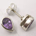 Cercei Argint 925 cu Ametist, 0.8 cm lungime