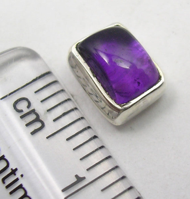 Cercei Argint 925 cu Ametist, 0.8 cm lungime