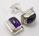 Cercei Argint 925 cu Ametist, 0,9 cm lungime