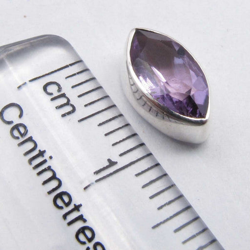 Cercei Argint 925 cu Ametist, 1.1 cm lungime