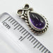 Cercei Argint 925 cu Ametist 1,4 cm lungime
