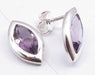 Cercei Argint 925 cu Ametist, 1.5 cm lungime